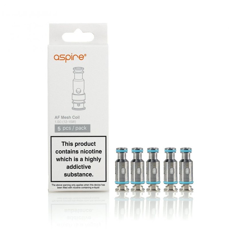 Aspire AF Coil Uygun fiyatlı Aspire AF Coil, yoğun lezzet ve üstün buhar performansı sunan dayanıklı salt nikotin coilidir.