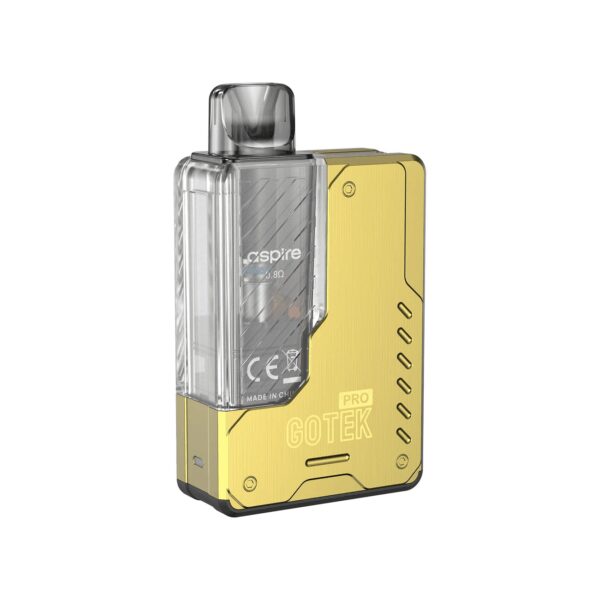 Taşınabilir ve sızdırmaz Aspire Gotek Pro Pod Mod, uzun pil ömrü ve uygun fiyatıyla salt nikotin için güçlü bir deneyim sunar.