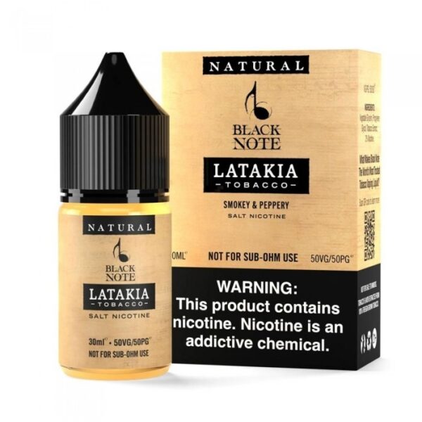 Black Note Latakia Tobacco Salt Likit, isli tütün tadını uygun fiyatlı salt nikotinle buluşturuyor.