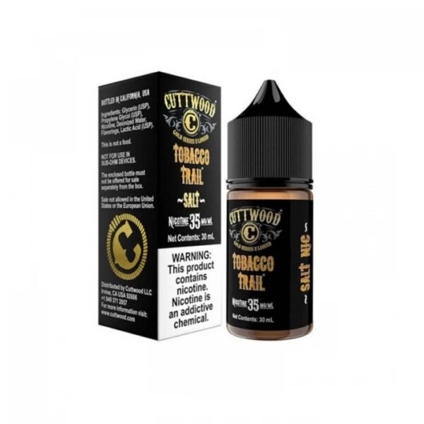 Uygun fiyatlı Cuttwood Tobacco Trail salt nikotin likiti, klasik tütün tadıyla premium içim keyfi sunar.