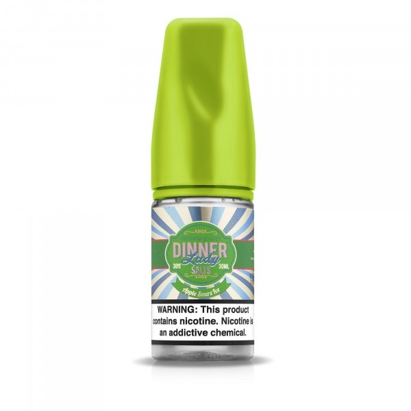 Dinner Lady Apple Sours Ice Salt Likit 30ml Dinner Lady Apple Sours Ice 30ml salt nikotin likiti, elma ekşi şeker tadı ve buz ferahlığıyla uygun fiyatlı bir seçenek sunar.