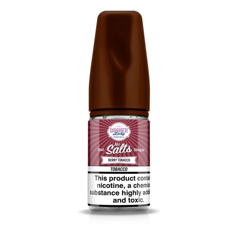 Uygun fiyatlı Dinner Lady Berry Tobacco Salt Likit, tütün ve böğürtlenin eşsiz uyumunu salt nikotinle sunar.