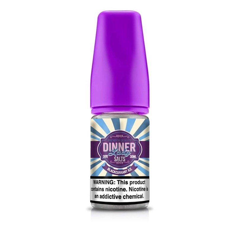 Dinner Lady Black Currant Ice Salt Likit 30ml Buz Serinliği Uygun fiyatıyla yoğun kuşüzümü tadı ve buz serinliği sunan Dinner Lady Black Currant Ice 30ml salt likit.