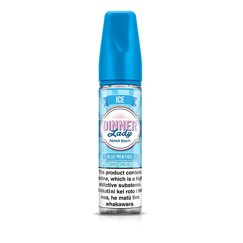 Dinner Lady Blue Menthol Likit Uygun fiyatlı salt nikotin ile ferah mentol serinliği sunan Dinner Lady Blue Menthol likit.