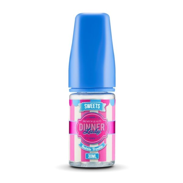 Uygun fiyatlı Dinner Lady Bubble Trouble Sweets 30ML salt nikotin likiti, sakız ve meyve karışımı ferahlatıcı tadıyla keyfinizi artırır.