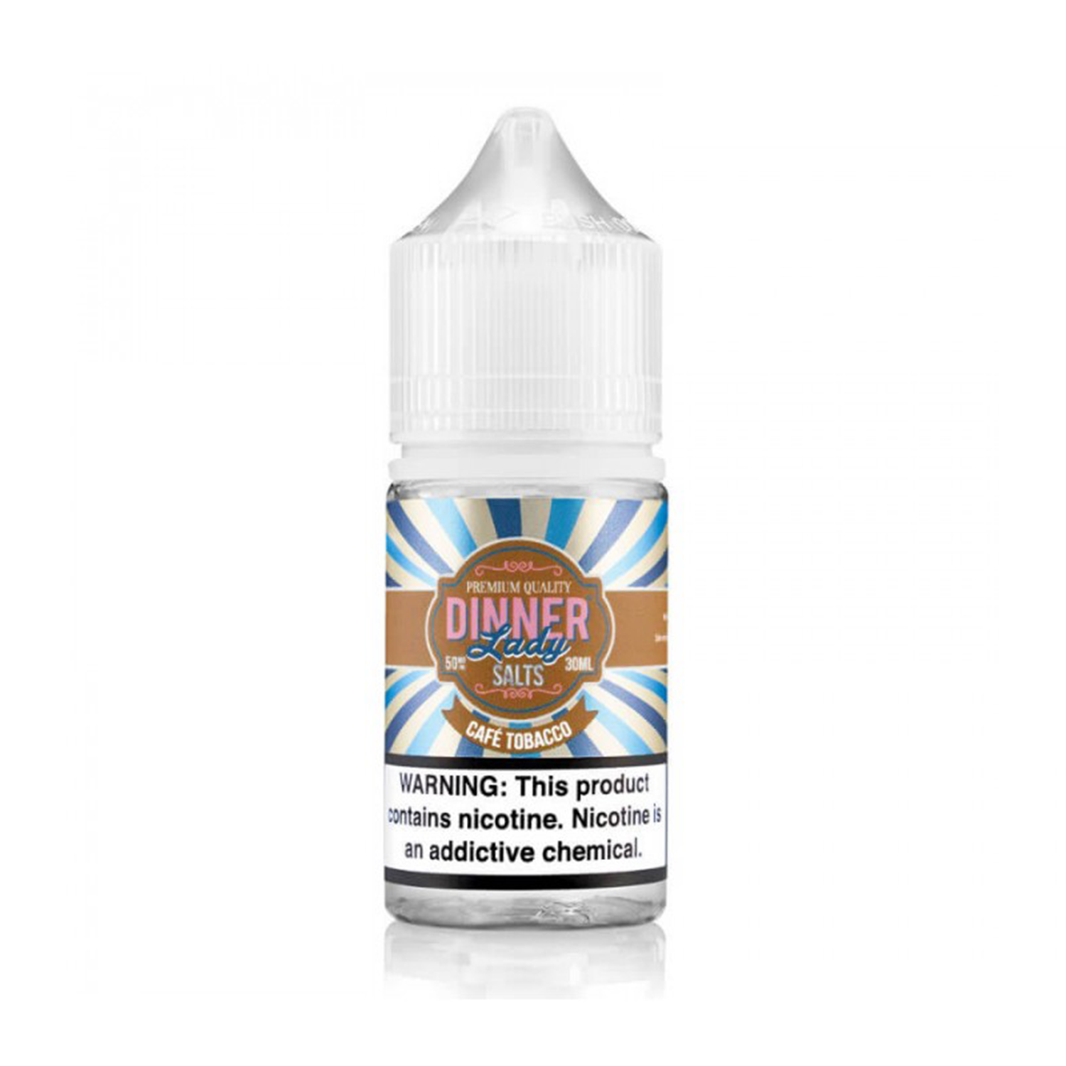 Dinner Lady Cafe Tobacco 30ml Dinner Lady Cafe Tobacco 30ml likit, tütün ve karamelize kahve aromalarını uygun fiyatla sunan salt nikotin keyfi.