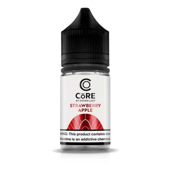 Uygun fiyatlı Dinner Lady Core Strawberry Apple salt nikotin likiti, çilek ve elma aromalarını birleştirir.