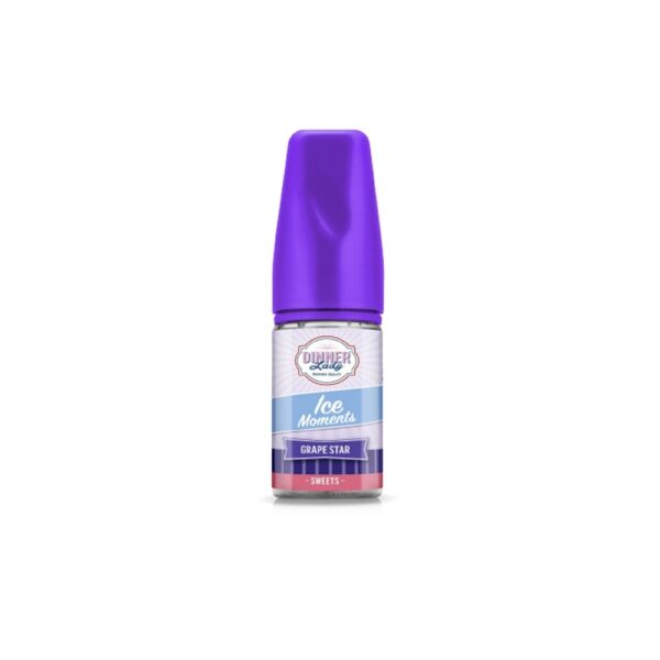 Dinner Lady Ice Grape Star Mint salt nikotin likiti, üzüm ve nane ferahlığını uygun fiyatla sunar.