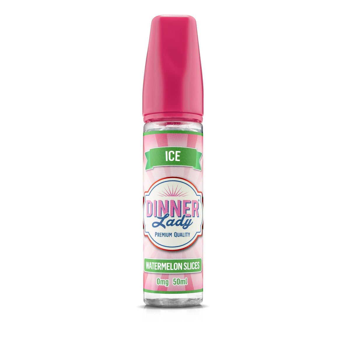 Dinner Lady Ice Watermelon Slices Likit Ferah karpuz aromalı salt nikotin likit, uygun fiyatlı ve buzlu lezzet deneyimi sunar.