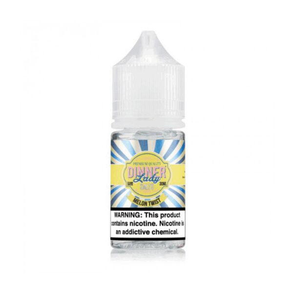 Dinner Lady Melon Twist 30ml, taze kavun aromalı salt nikotin likiti uygun fiyatıyla günlük kullanım için idealdir.
