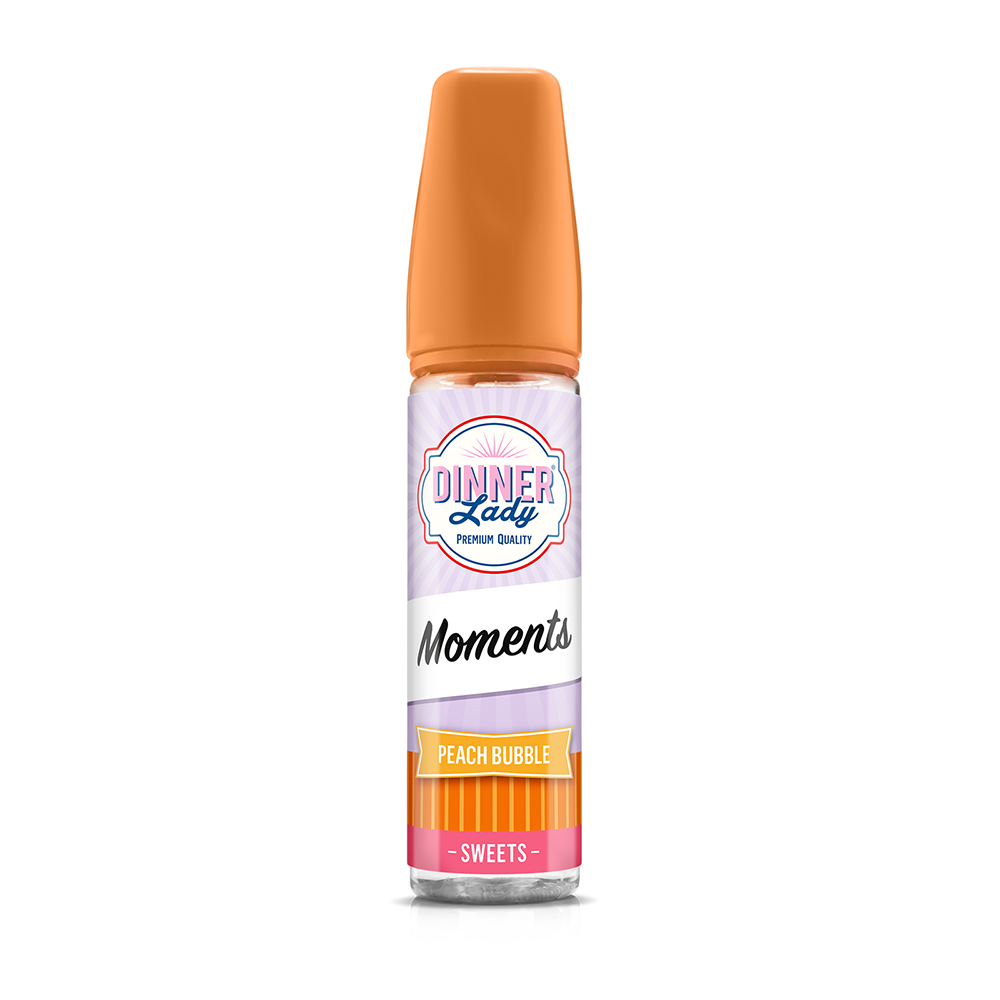 Dinner Lady Peach Bubble Likit Uygun fiyatlı salt nikotin ile ferahlatıcı şeftali ve tatlı sakız lezzetini birleştiren Dinner Lady Peach Bubble Likit.