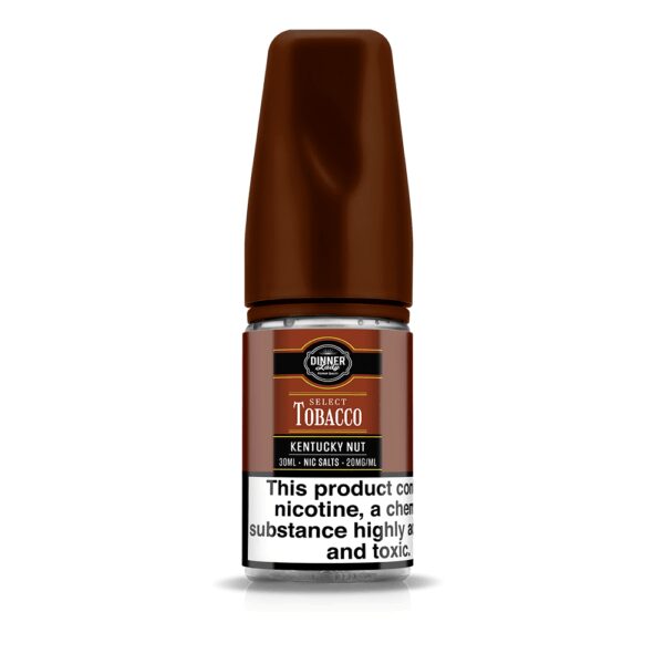 Dinner Lady Select Tobacco Kentucky Nut Salt likit, tütün ve fındık uyumunu uygun fiyatla sunan premium salt nikotin lezzetidir.