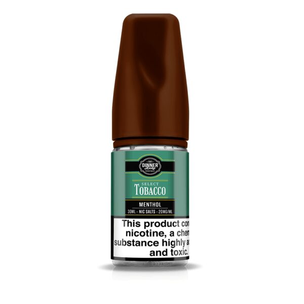 Zengin tütün tadını ferah mentolle birleştiren Dinner Lady Select Tobacco Menthol salt nikotin likiti uygun fiyatıyla yoğun buhar sunar.