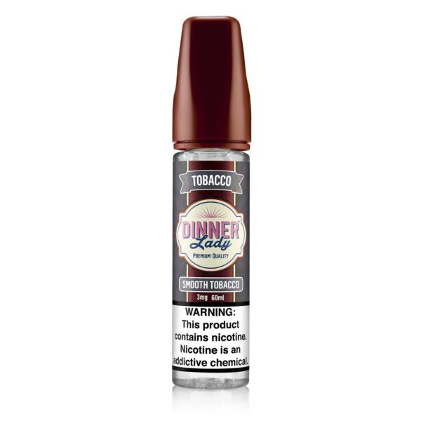 Uygun fiyatlı salt nikotin ile klasik tütün tadını yumuşak içimde birleştiren Dinner Lady Smooth Tobacco likit.