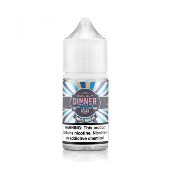 Uygun fiyatlı Dinner Lady Smooth Tobacco 30ml, doğal tütün tadını pürüzsüz salt nikotinle birleştirir.