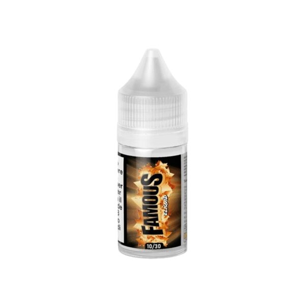 Fransız Famous Likit 30ml, salt nikotin ile yoğun lezzet ve pürüzsüz buhar sunan uygun fiyatlı bir seçenek.