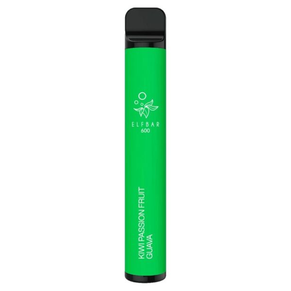Uygun fiyatlı Elf Bar 600 Kiwi Passion Fruit Guava salt nikotin kullan at pod ile taze kivi ve guava aromalarını keşfedin.