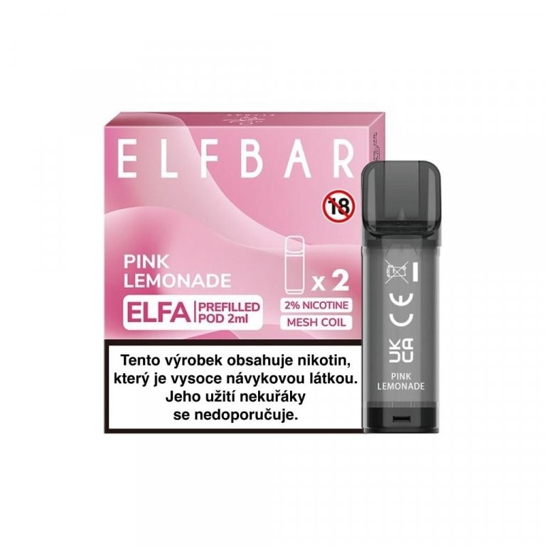 Elf Bar Elfa Pink Lemonade Pod Kartuş 4ml 4ml kapasiteli Elf Bar Elfa Pink Lemonade pod kartuş, salt nikotin ile ferahlatıcı lezzet ve uygun fiyat sunar.
