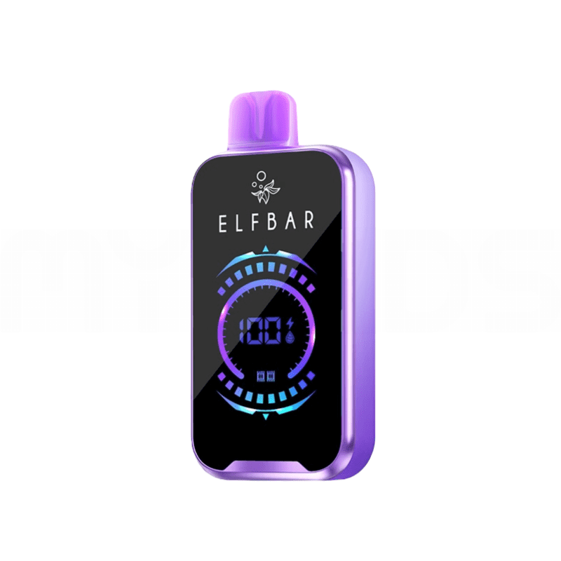 Elf Bar Raya D2 20000 Grape Ice Elf Bar Raya D2 20000 pufluk kullan-at vape, uygun fiyatıyla üzüm ve nane karışımı salt nikotin sunar.