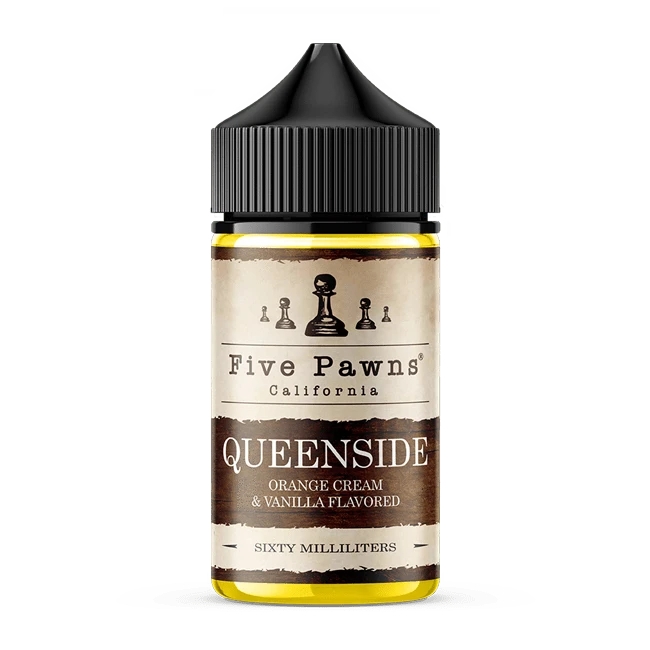 Five Pawns Queenside Vanilya Karamel fiyatı Uygun fiyatlı Five Pawns Queenside salt nikotin sıvısı, vanilya ve karamelin zengin uyumunu sunar.
