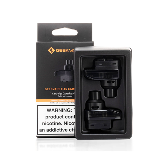 Uygun fiyatlı Geekvape H45 kartuş, salt nikotin ile yoğun buhar ve üstün lezzet sunar.