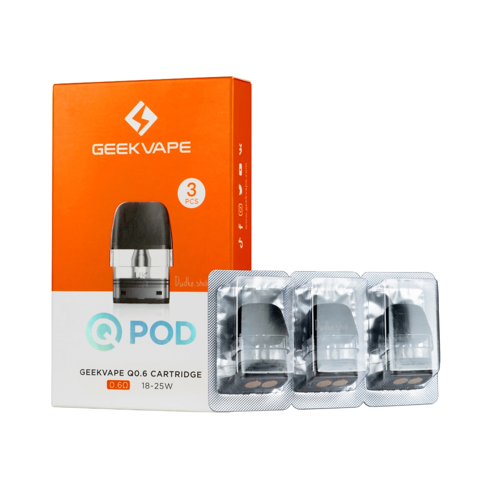 Geekvape Q Kartuş Uygun fiyatıyla dayanıklı Geekvape Q Kartuş, salt nikotin ile üstün buhar kalitesi sunar.