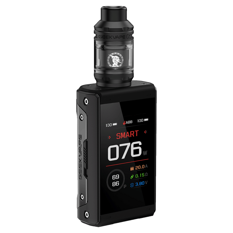 Geekvape T200 Kit 200W 200W güç ve IP68 dayanıklılık sunan Geekvape T200 Kit, uygun fiyata renkli ekranla salt nikotin keyfi sağlar.