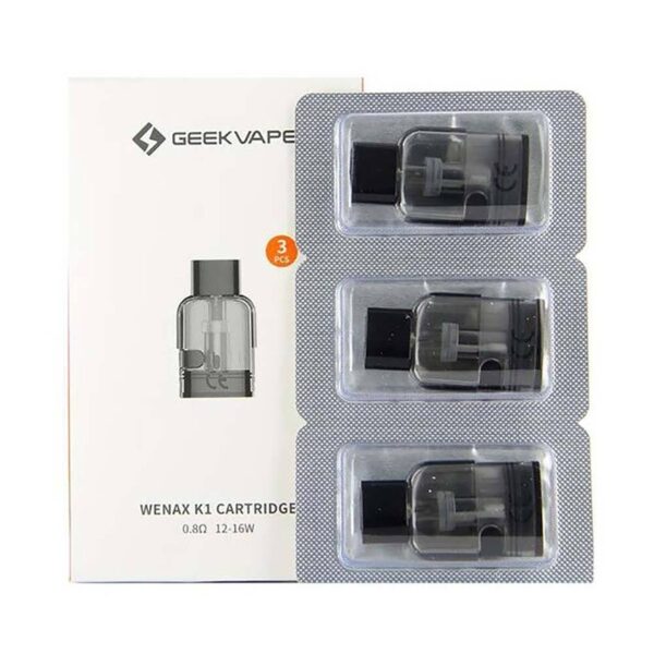 Geekvape Wenax K1 için uygun fiyatlı 3'lü pod kartuş seti, dayanıklı yapısı ve üstün lezzet performansıyla salt nikotin kullanımına ideal.