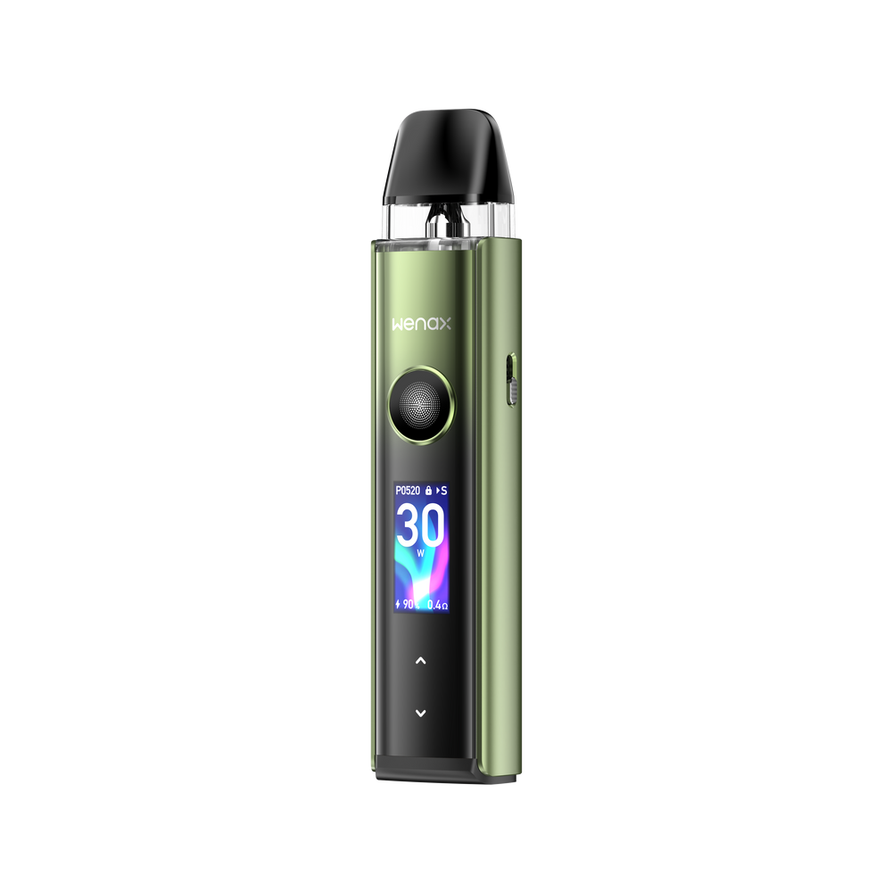 Geekvape Wenax Q Pro Pod Mod 30W 30W güç ve ayarlanabilir hava akışıyla kompakt salt nikotin cihazı uygun fiyatlı lezzet sunar.