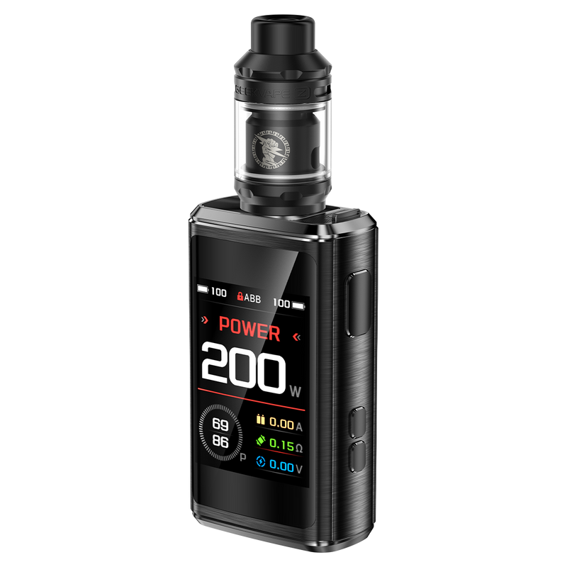 Geekvape Z200 200W Kit Uygun fiyatlı Geekvape Z200 200W Kit, çift bataryalı mod ve dayanıklı IP68 tasarımıyla salt nikotin için yüksek performans sunar.