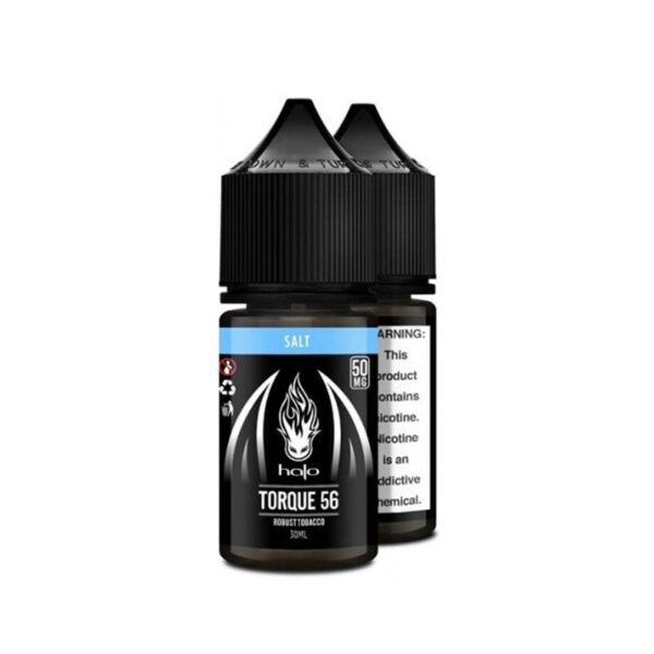Halo Salt Torque 56 Likit, pod cihazlar için premium salt nikotin ile güçlü lezzet ve uygun fiyatla doyurucu buhar keyfi sunar.