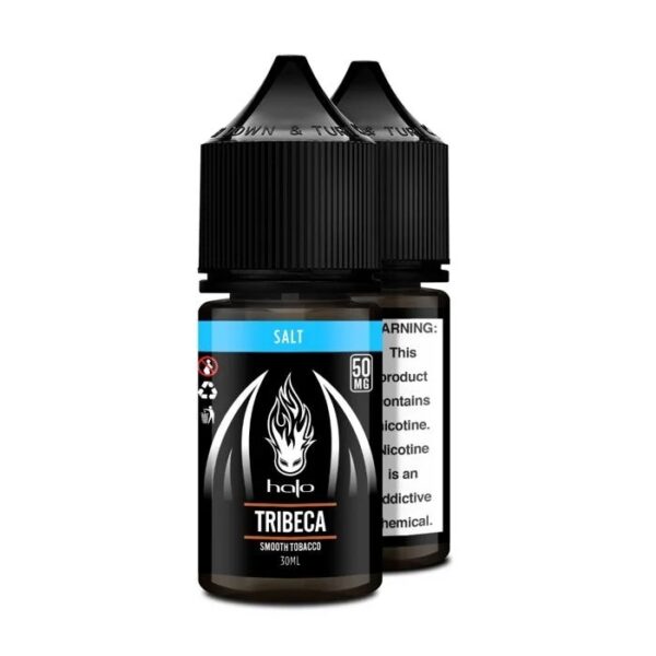 Halo Tribeca Salt Likit 30ml, tütün ve vanilya lezzetini yüksek kaliteli salt nikotin ile uygun fiyata birleştirir.