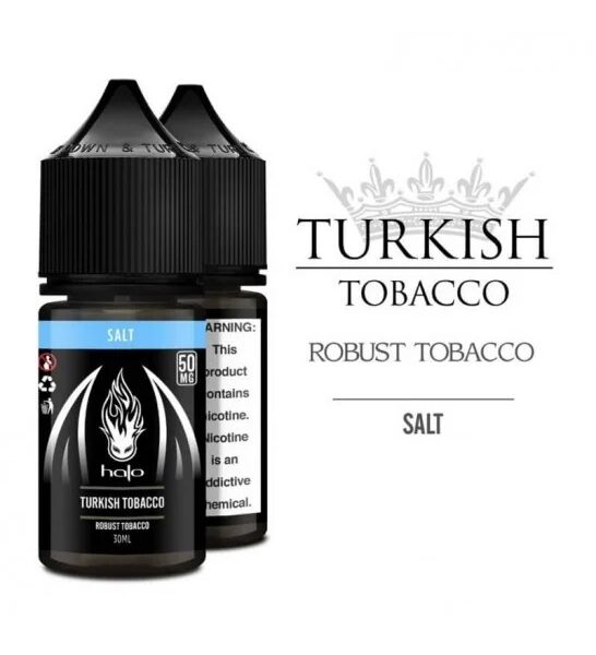 Yoğun tütün aromalı Halo 30ml premium salt nikotin likit, pod sistemler için uygun fiyatlı keskin lezzet sunar.