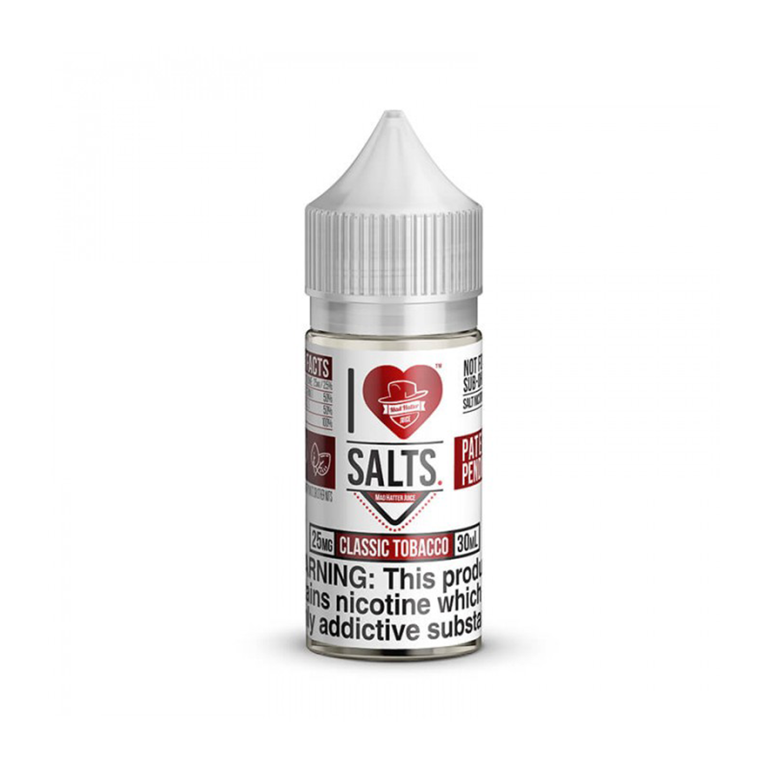 I Love Salts Classic Tobacco 30ml Uygun fiyatlı 30ml salt nikotin likit ile klasik tütün tadının yüksek doygunluğunu pod sistemlerde deneyimleyin.