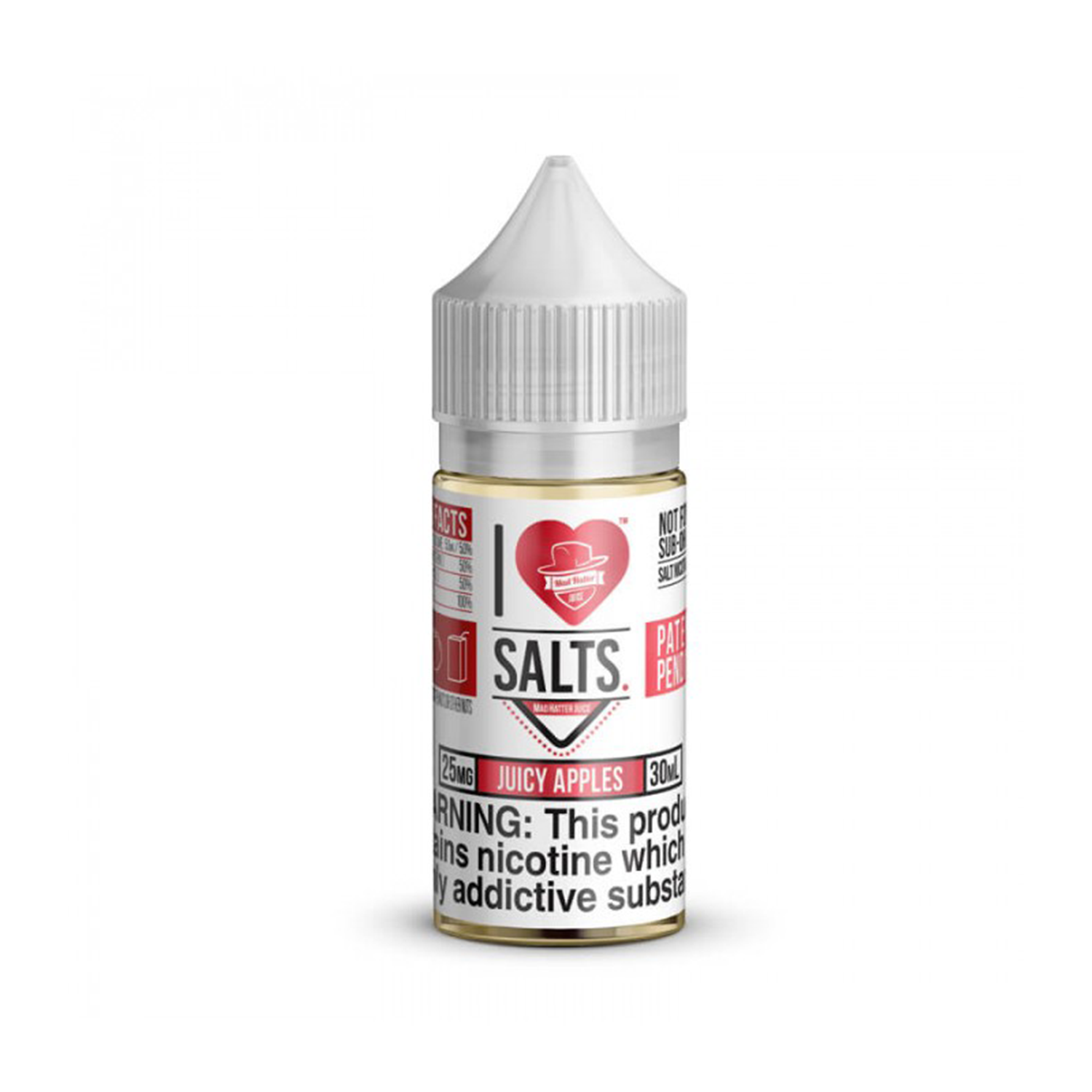 I Love Salts Juicy Apples 30ml Taze elma aromalı 30ml salt likit, uzun süreli keyif ve uygun fiyat avantajı sunar.