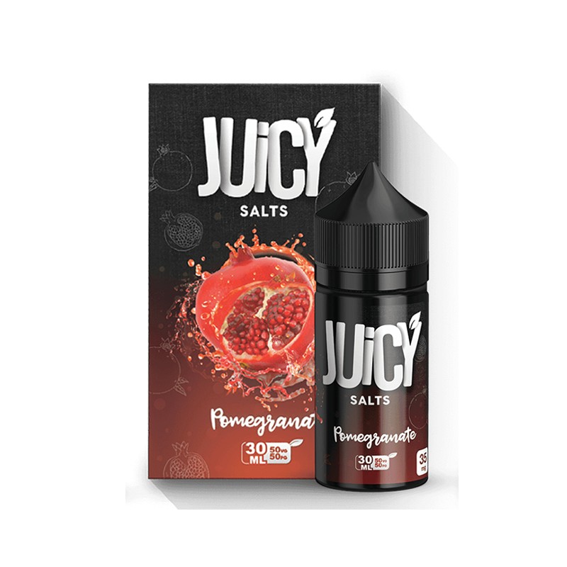 Juicy Salts Pomegranate Uygun fiyatlı Juicy Salts Pomegranate salt nikotin likiti, taze nar aroması ve yüksek performans sunar.