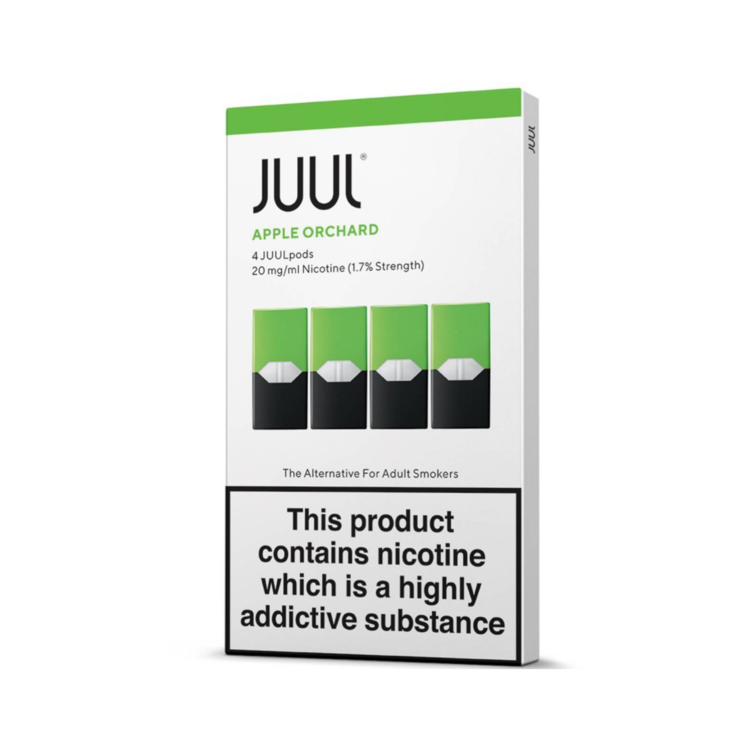 Juul Apple 1.7% Taze Elma Aroması Fiyatı Taze elma aromalı Juul pod, yüksek salt nikotin ve uygun fiyatıyla yoğun bir deneyim sunar.