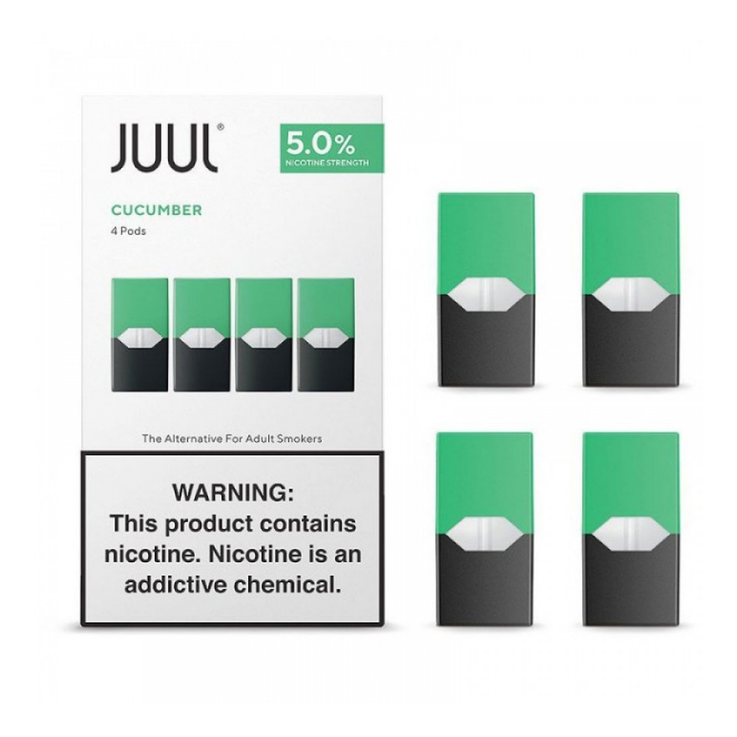 Juul Cucumber %5 Ferahlatıcı Ferahlatıcı salatalık aromasıyla Juul Cucumber %5, uygun fiyatıyla yüksek performanslı salt nikotin deneyimi sunar.