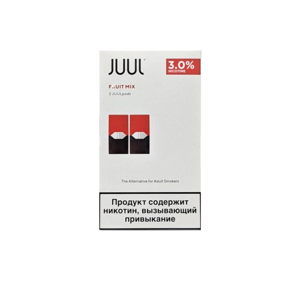 Uygun fiyatlı Juul Fruit Mix %3, ferah meyve karışımı ve yüksek kaliteli salt nikotin sunar.