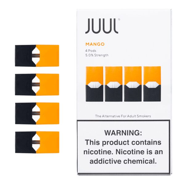 Taze mango lezzeti ve uygun fiyatıyla güçlü bir salt nikotin deneyimi sunan Juul Mango 5%.