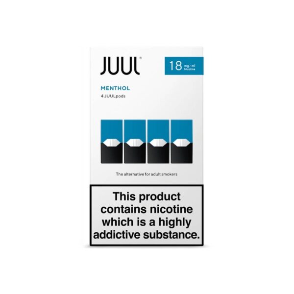 Juul Menthol 18 mg/ml, ferahlatıcı nane aroması ve uygun fiyatıyla yüksek kaliteli salt nikotin deneyimi sunar.