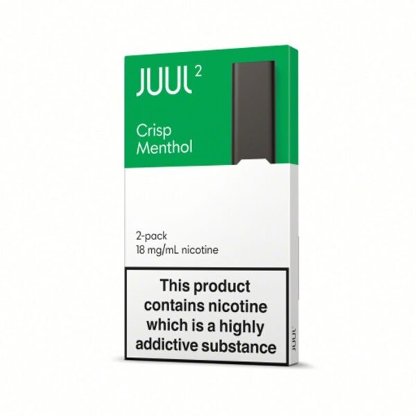 Ferahlatıcı nane serinliği ve yoğun salt nikotin ile güçlü buhar deneyimi sunan uygun fiyatlı JUUL2 Crisp Menthol kartuş.