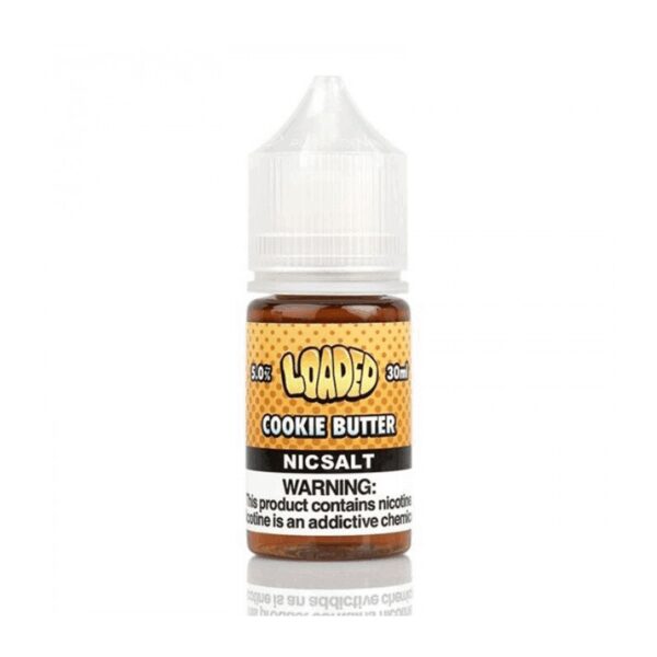 Loaded Cookie Butter Salt Likit 30ml, uygun fiyatıyla kurabiye yağı lezzetini yoğun aromayla buluşturan premium salt nikotin sıvısıdır.