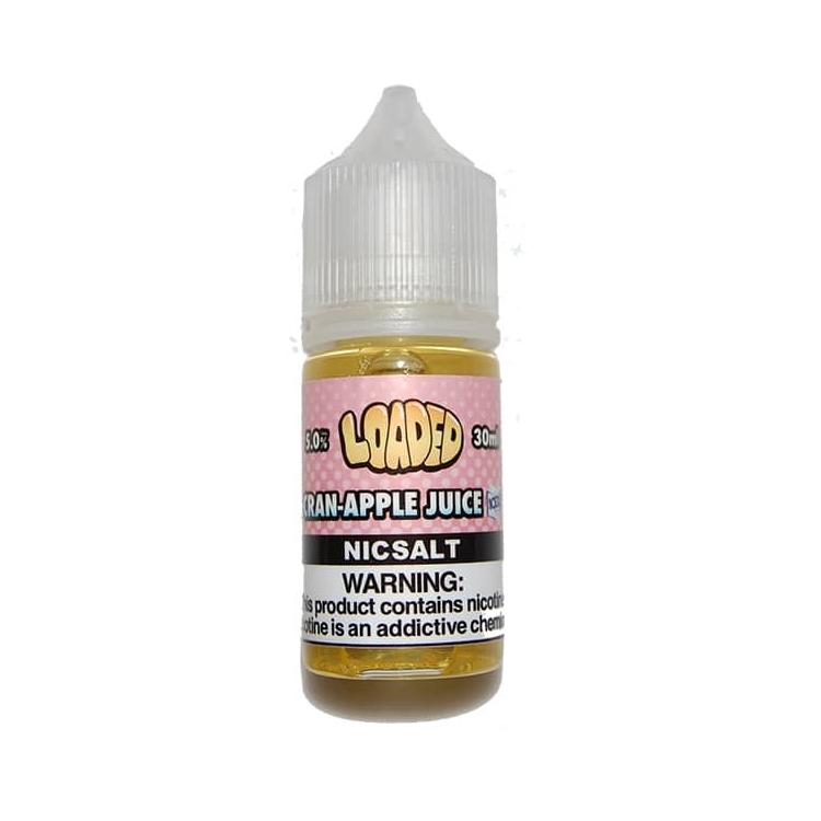 Loaded Cran Apple Juice Iced Salt Likit Vişne ve elma aromalı bu likit, uygun fiyatıyla ferahlatıcı bir salt nikotin deneyimi sunar.