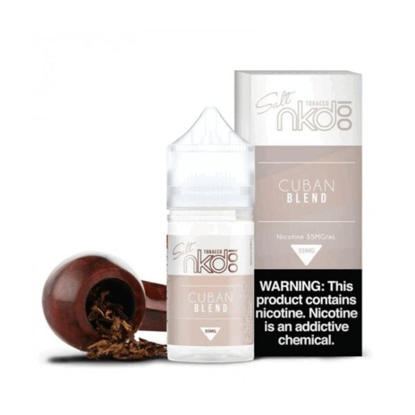 Naked Cuban Blend 30ml salt likit, zengin tütün tadını uygun fiyatla birleştirip pürüzsüz salt nikotin sunar.
