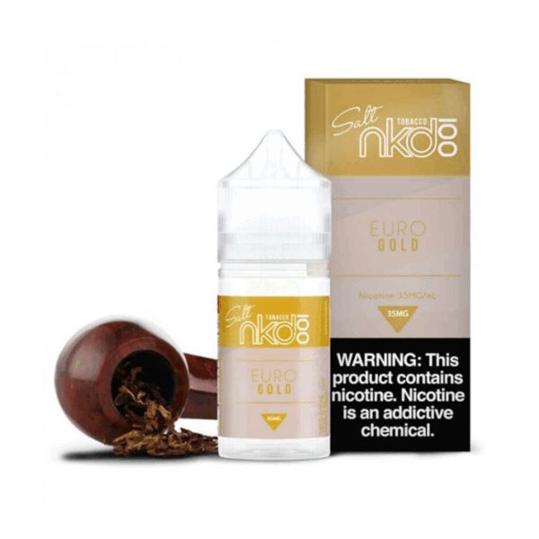 Uygun fiyatlı Naked Euro Gold 30ml salt likit, zengin aroması ve pürüzsüz buharıyla premium kalite sunar.