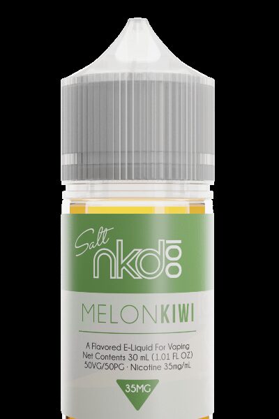 Uygun fiyatlı Naked Melon Kiwi 30ml salt nikotin likit, kavun ve kivi uyumuyla yoğun buhar ve lezzet sunar.