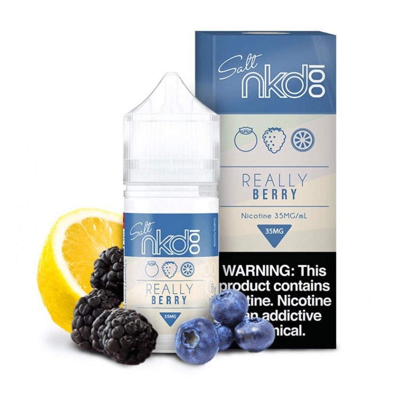 Naked Really Berry Salt Likit Gerçek meyve karışımı lezzetiyle Naked Really Berry salt nikotin likit, yoğun buhar ve uygun fiyat sunar.