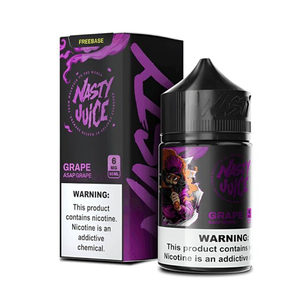 Uygun fiyatlı Nasty Asap Grape Ice salt nikotin likiti, üzüm aroması ve buz serinliği sunar.