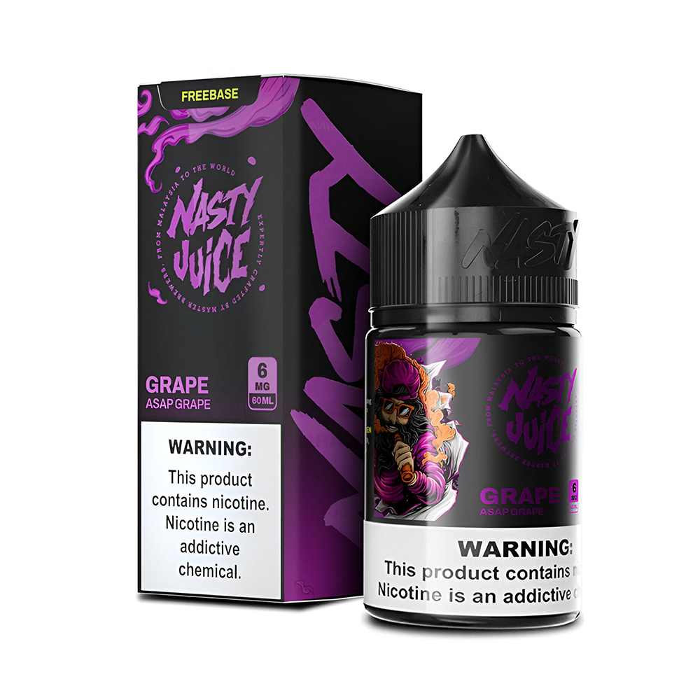 Nasty Asap Grape Ice Likit Uygun fiyatlı Nasty Asap Grape Ice salt nikotin likiti, üzüm aroması ve buz serinliği sunar.